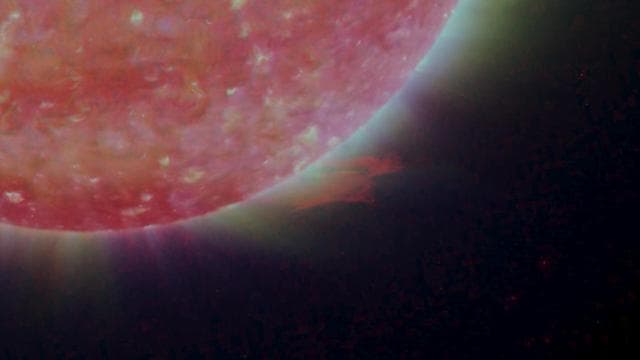 NASA image: Right Limb of the South Pole of the Sun, March 18, 2007
