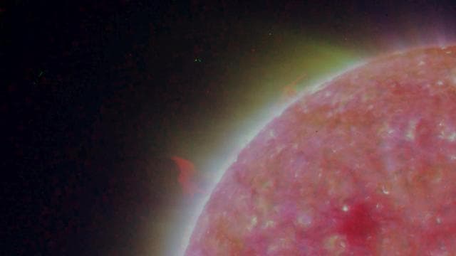 NASA image: Left Limb of North Pole of the Sun, March 20, 2007