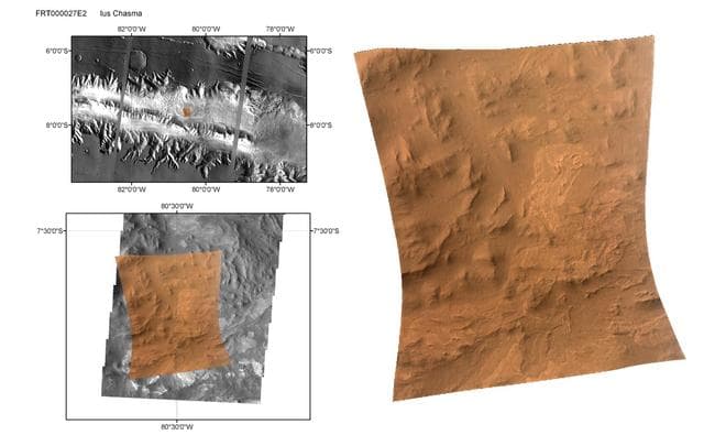 NASA image: CRISM First Targeted Observation of Mars