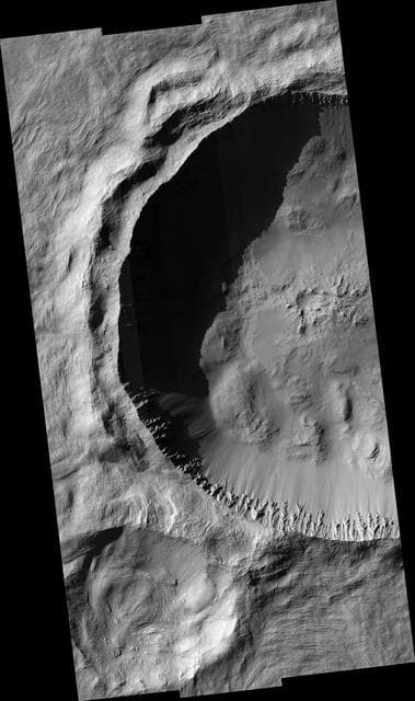 NASA image: Rayed Gratteri Crater