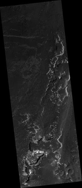 NASA image: Holden Crater Layers