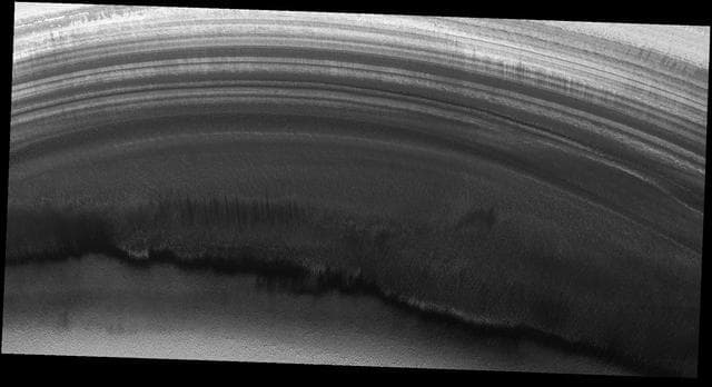 NASA image: Exposure of Polar Layered Deposits