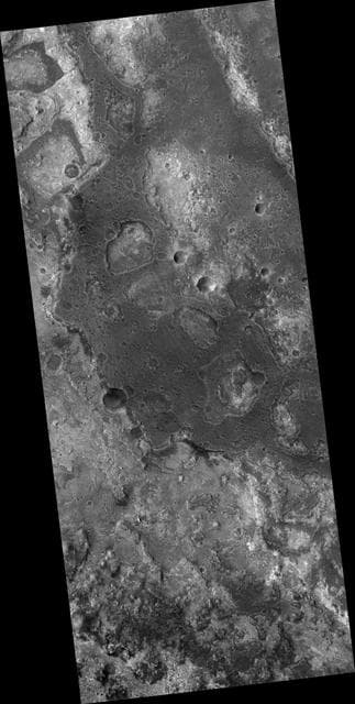 NASA image: Layered Terrain near Mawrth Valles