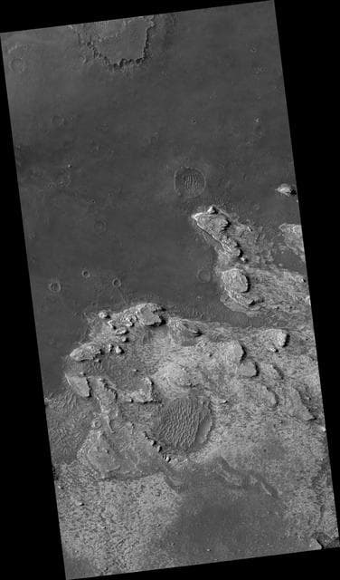 NASA image: Northeast Sinus Meridiani Landforms