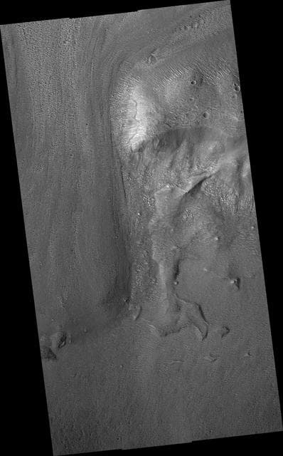 NASA image: Lobate Apron in Deuteronilus Mensae