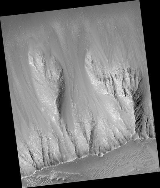 NASA image: Walls of Noctus Labyrinthus