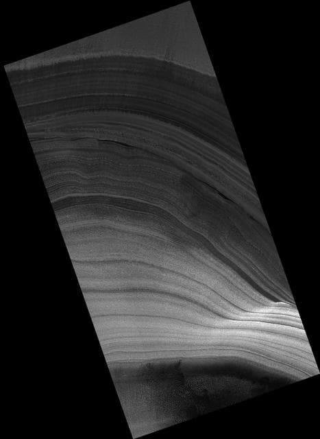 NASA image: Exposure of Polar Layered Deposits