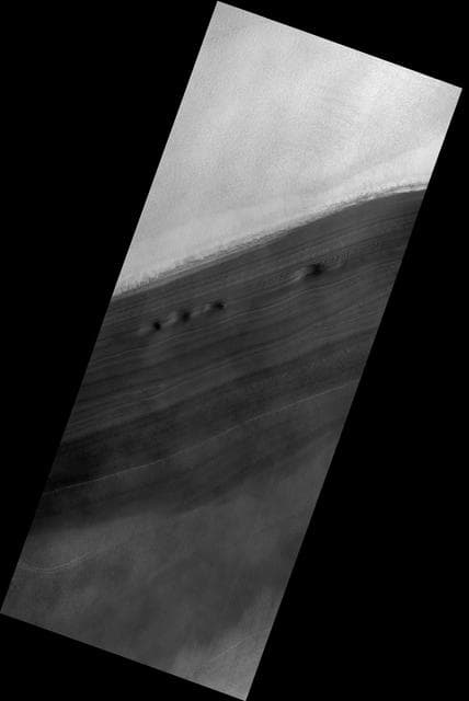 NASA image: Exposure of North Polar Layered Deposits