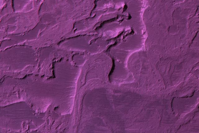 NASA image: Stereo Anaglyphs of River Meanders in Eberswalde Delta