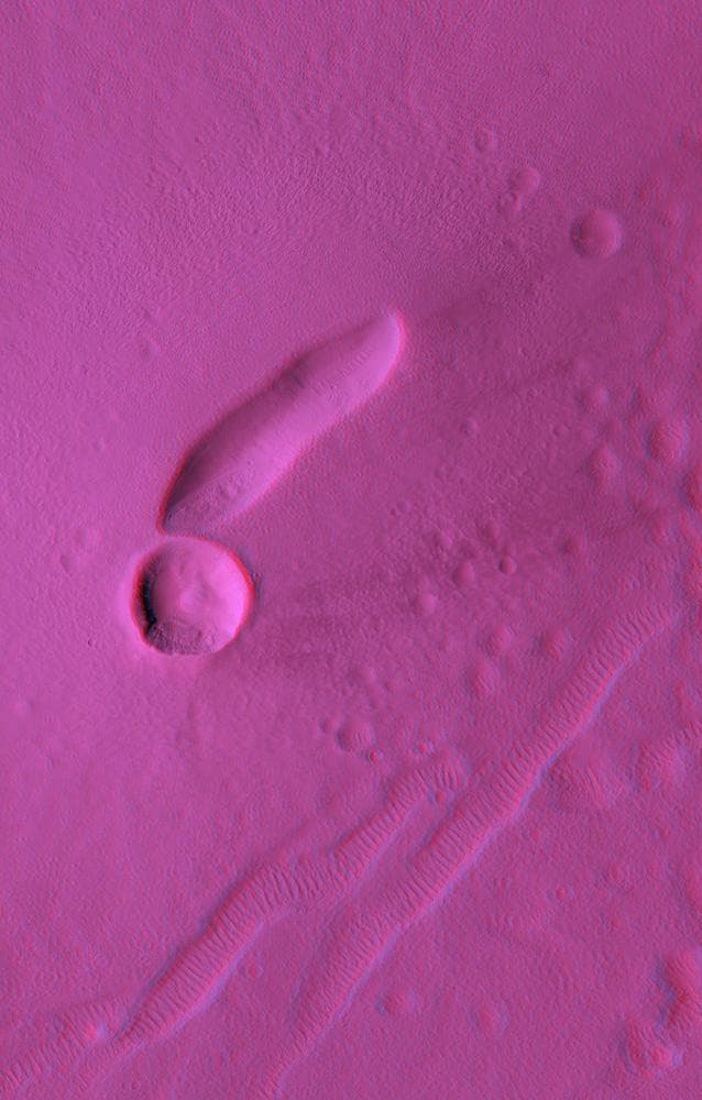 NASA image: Anaglyph of East Mareotis Tholus