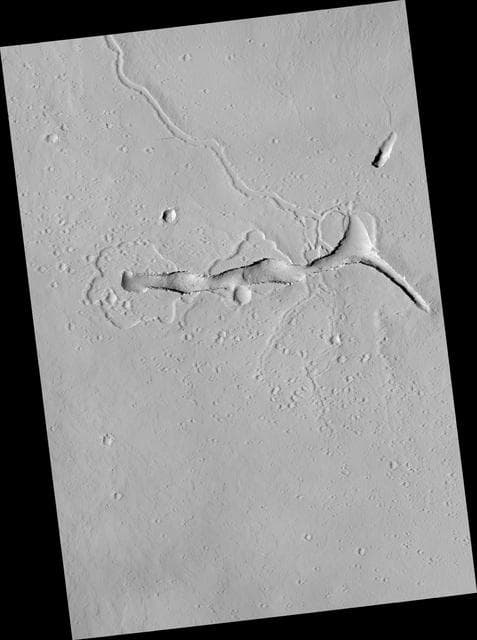NASA image: Volcanic Vent in the Tharsis Region