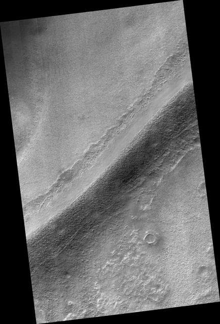 NASA image: Sinuous Ridges in Argyre Basin