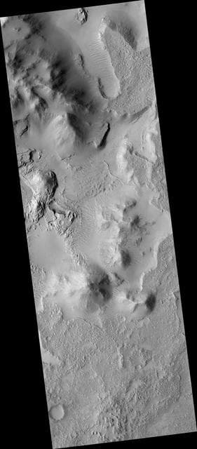 NASA image: Eroding Crater Fill