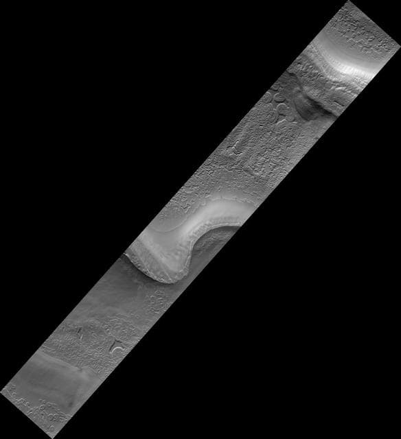 NASA image: Monitoring South Polar Cap Swiss-Cheese Terrain Change