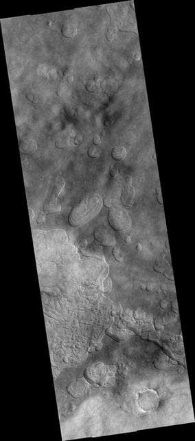 NASA image: Scalloped Depressions with Layers in the Northern Plains