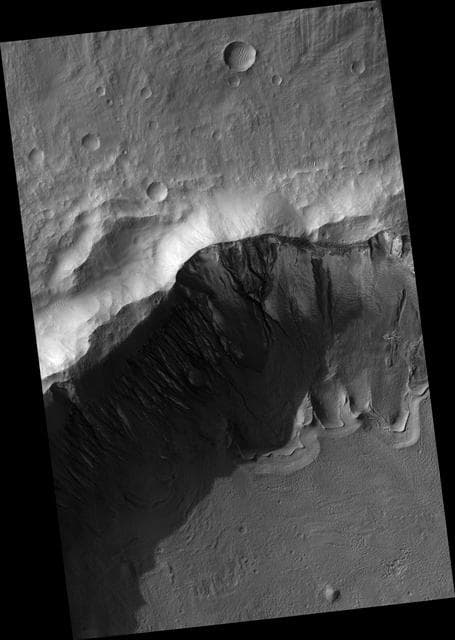 NASA image: Gullies and Arcuate Ridges