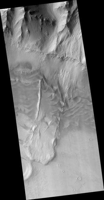 NASA image: Slipping and Sliding in Coprates Chasma