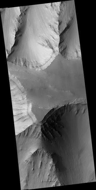 NASA image: Layered Mesa in Coprates Chasma