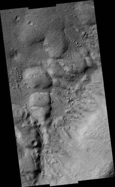NASA image: Mantling Material on Crater Floor