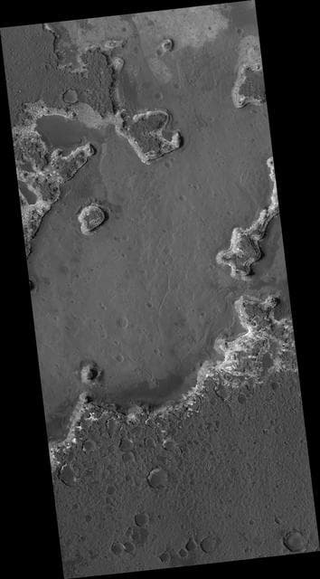 NASA image: Layered Deposits in Ritchey Crater