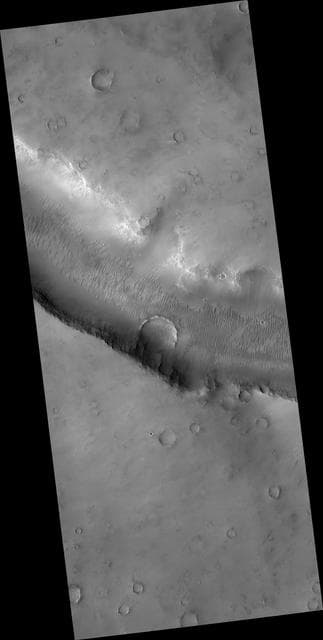 NASA image: Evros Vallis and Nearby Craters