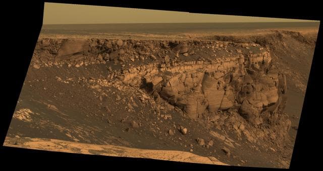 NASA image: Band of Bright Rock