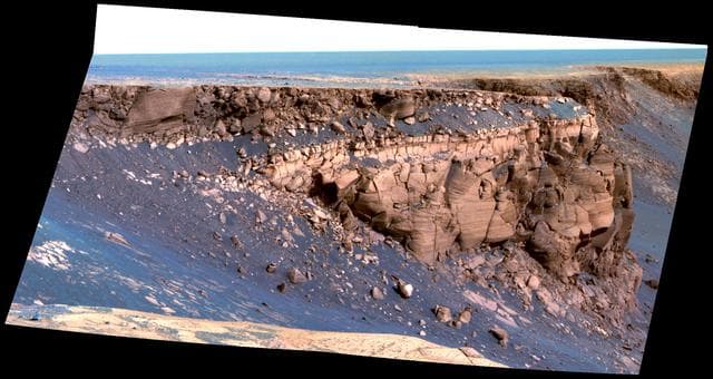 NASA image: Band of Bright Rock False Color