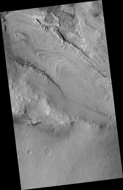 NASA image: Proposed MSL site in Meridiani Crater Lake