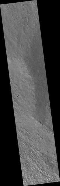 NASA image: Large Lava Fan on the Northwestern Flank of Olympus Mons