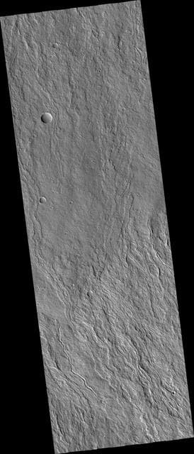 NASA image: Fans of Lava Flows on the Flanks of Olympus Mons