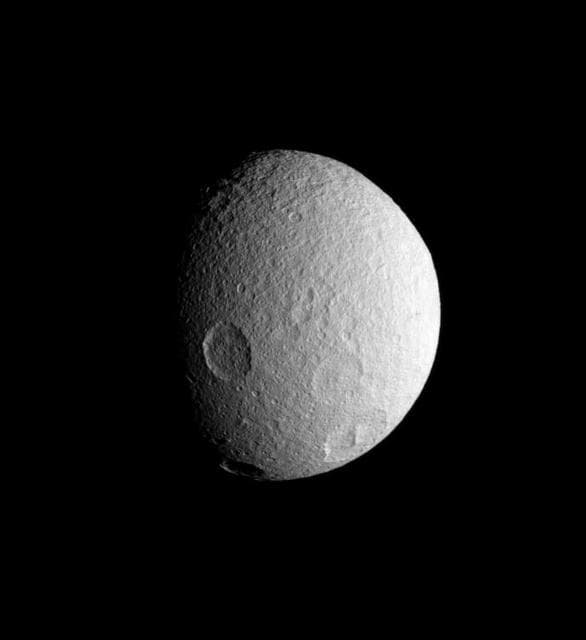 NASA image: History on Tethys
