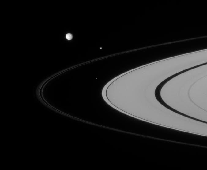 NASA image: Cluster of Moons