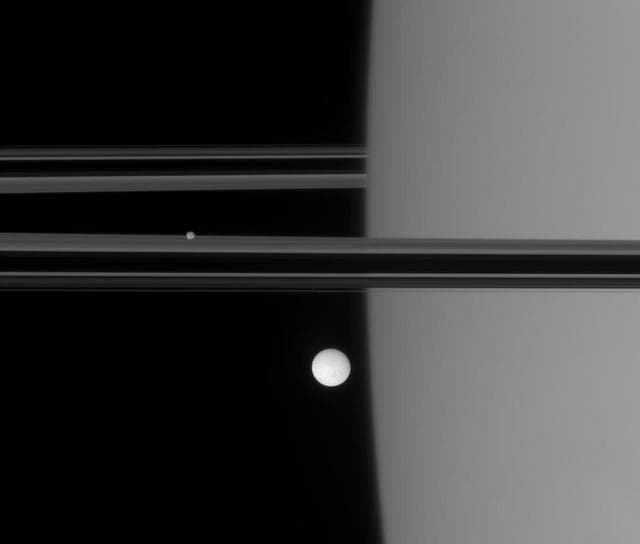 NASA image: Off Saturn Shoulder
