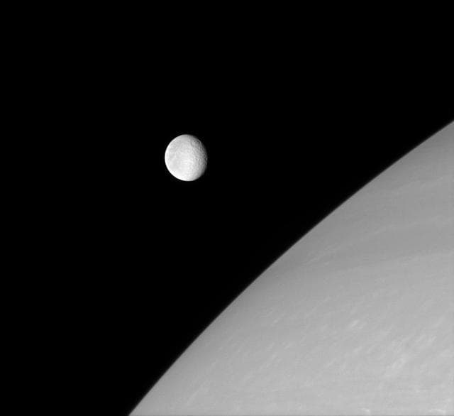 NASA image: Rhea Detached