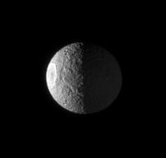 NASA image: Rough, Icy Mimas