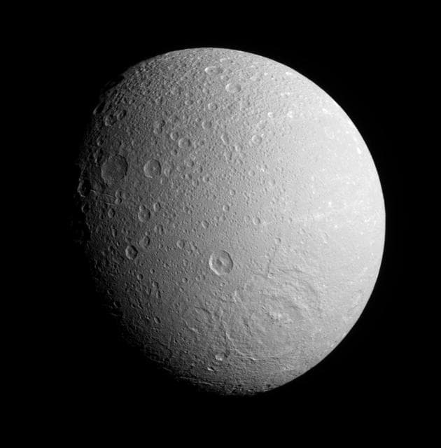NASA image: Rebounded Craters