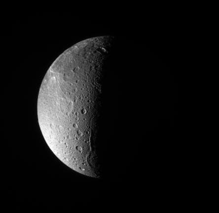NASA image: Dione: North Polar View
