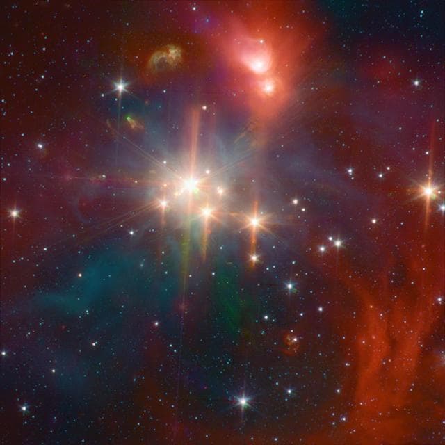 NASA image: Infrared Coronet Cluster