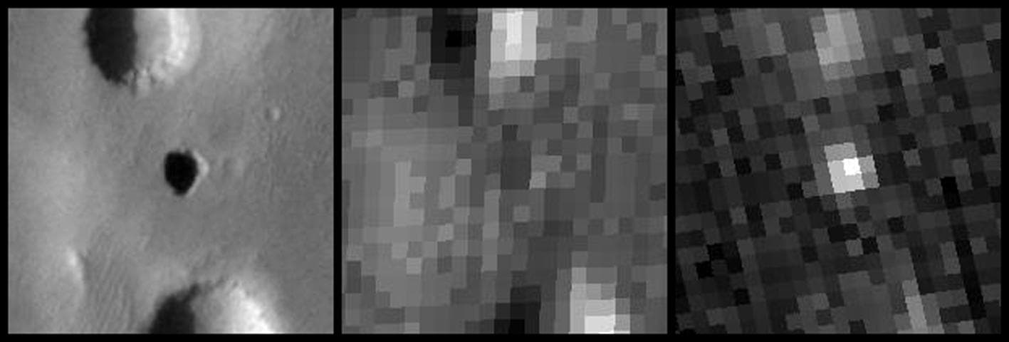 NASA image: Temperature Behavior of Possible Cave Skylight on Mars