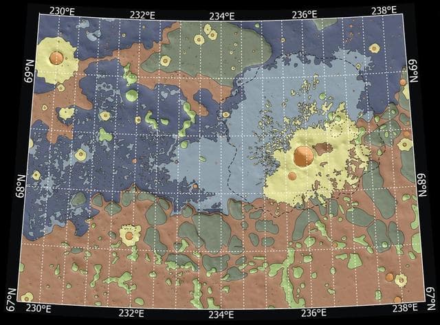 NASA image: Possible Landing Ellipses for Phoenix