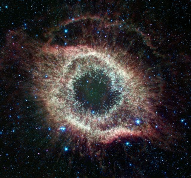 NASA image: Spitzer Celebrates Fourth Anniversary with Celestial Fireworks