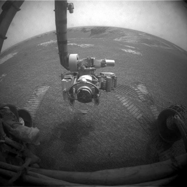 NASA image: After Opportunity First Drive in Six Weeks