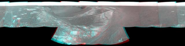 NASA image: Forty Meters from Entry to Victoria Crater Stereo