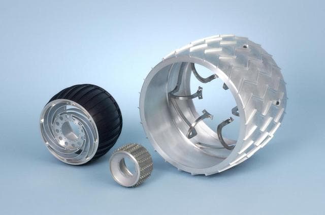 NASA image: Rover Wheel Sizes Isometric