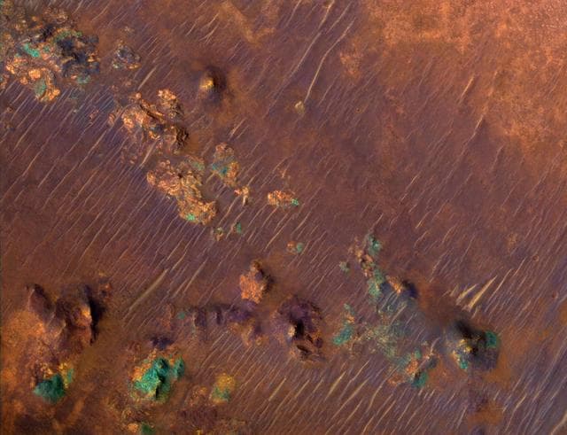 NASA image: Color Image of Nili Fossae Trough, a Candidate MSL Landing Site