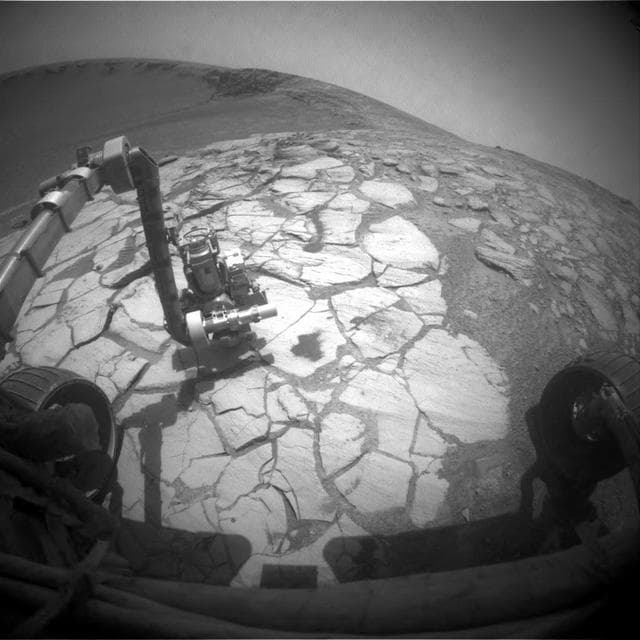 NASA image: Opportunity at Work Inside Victoria Crater