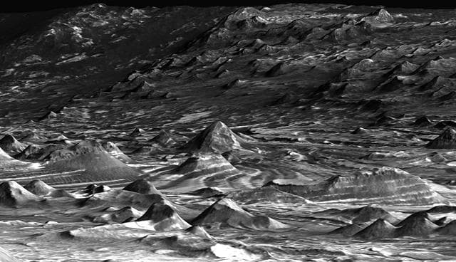 NASA image: Hilltop View of the Terrain in Candor Chasma