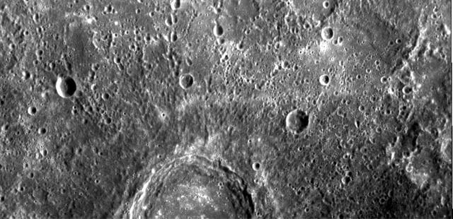 NASA image: Mercury Complex Cratering History