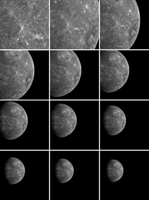 NASA image: MESSENGER Departing Shots