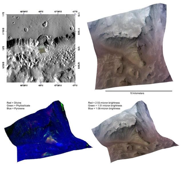 NASA image: Alteration of the Crust Beneath a Highland Crater